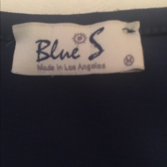 Blue S.Sell/Contact Sz.M polyester/spandex dress - Picture 3 of 4